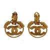 Image 1 : Chanel Large CC Braided Earrings