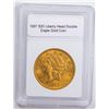 Image 1 : 1907 $20 Liberty Head Double Eagle Gold Coin