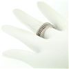 Image 3 : NEW Ladies 14k Gold 1.00 ctw Round White & Brown Diamond Wide Crossover Band Rin