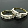Image 6 : 18K TT Gold 2.21 ctw EGL Cert. Princess Cut Diamond Engagement & Wedding Ring Se