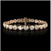 Image 1 : 9.35 ctw Diamond 14K Yellow Gold Tennis Bracelet