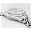 Image 4 : Rolex Ladies Quickset Stainless Steel Silver Index 18K White Gold Diamond & Emer