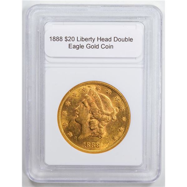1888 $20 Liberty Head Double Eagle Gold Coin