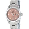 Image 2 : Rolex Ladies Stainless Steel Salmon Dial 26MM Oyster Band Wristwatch