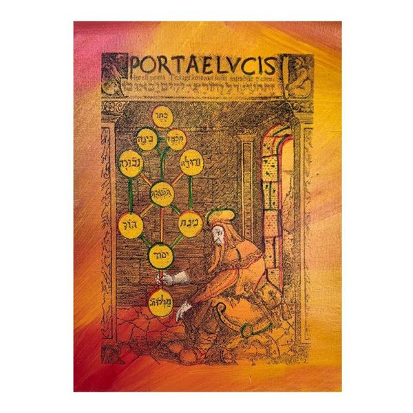 Kabbalah the Shinning Ones by Steve Kaufman (1960-2010)