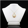Image 1 : 13.39 ctw Opal and 1.53 ctw Diamond 14K White and Yellow Gold Pendant