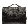 Image 1 : Bottega Veneta Black Veneta Envelope Top Handle Bag