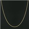 Image 3 : NEW Unisex Solid 14k Yellow Gold 22" Long 2.15mm Cuban Curb Link Chain Necklace