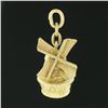 Image 2 : Vintage 14k Gold Collectible Windmill Structure w/ Spinning Fan Charm Pendant