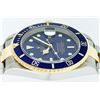 Image 9 : Rolex Mens 2 Tone Stainless Steel and Yellow Gold Blue Dial Oyster Band 40mm Sub