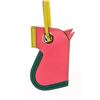 Image 4 : Hermes Pink Multicolor Leather Camail Bag Charm