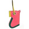 Image 5 : Hermes Pink Multicolor Leather Camail Bag Charm