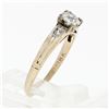 Image 9 : Antique 18K & 14K Gold Old European Diamond Solitaire Engagement or Promise Ring