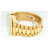 Image 9 : Rolex Mens Quickset 18K Yellow Gold Champagne Index 3 Carat Diamond Bezel Presid