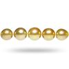 Image 2 : 10mm to 14mm Golden South Sea Pearl 14K Yellow Gold Necklace