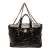 Image 1 : Chanel Black and Gold Leather Portobello Tote bag
