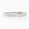 Image 5 : NEW 14k White Gold 1.14 ctw Round Shared Prong Diamond Classic Wedding Band Ring