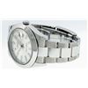 Image 4 : Rolex Mens Stainless Steel White Index Smooth Bezel Oyster Band Datejust Wristwa
