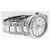 Image 5 : Rolex Mens Stainless Steel White Index Smooth Bezel Oyster Band Datejust Wristwa