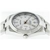 Image 7 : Rolex Mens Stainless Steel White Index Smooth Bezel Oyster Band Datejust Wristwa