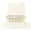 Image 3 : 14k Two Tone Solid Gold 0.60 ctw Band Ring with 6 Brilliant Round Diamonds