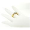 Image 6 : 14k Two Tone Solid Gold 0.60 ctw Band Ring with 6 Brilliant Round Diamonds