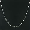Image 3 : NEW 18k TT Gold 16.5" 4.38 ctw Large Bezel Set Diamond by the Yard Chain Necklac