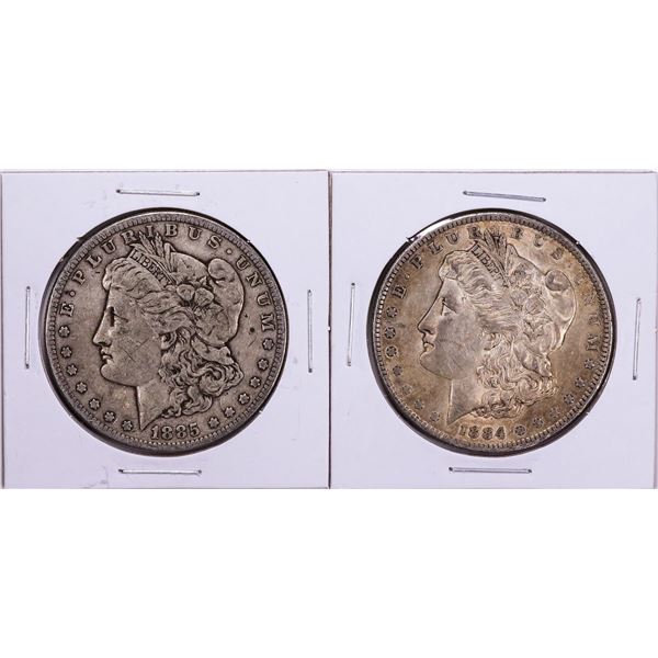 1884-1885 Morgan Silver Dollar Coin Collector's Set