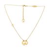 Image 2 : Louis Vuitton Gold-tone Collier LV Angel Pendant Necklace