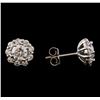 Image 2 : 1.76 ctw Diamond Earrings - 14KT White Gold