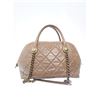 Image 4 : Chanel Quilted Castle Rock Brown Bowler Bag
