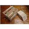 Image 1 : LOT DE 9 PORTE-BOUTEILLES AVEC SOUS-VERRES EN BOIS