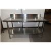 Image 1 : TABLE INOX 60"x30"x34"