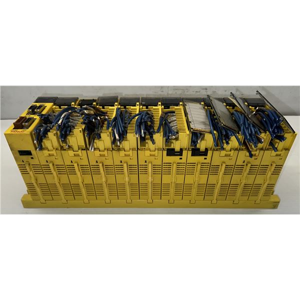 Fanuc #A03B-0807-C001 ABU10A 10 Slot Rack w/Modules as Pictured