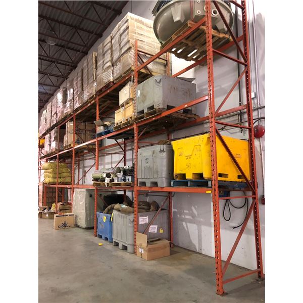 Warehouse pallet racking - includes 9 vertical uprights (16ft tall x ...