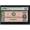 Image 1 : 1864 $2 T-70 Confederate PMG 62EPQ