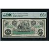 Image 1 : 1872 $20 Columbia SC Obsolete PMG 66EPQ