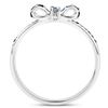 Image 3 : 14KT White Gold 0.31ctw Blue Sapphire Ring