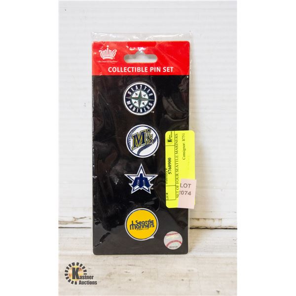 SET OF FOUR SEATTLE MARINERS PIN SET