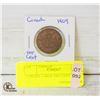 Image 1 : CANADA LARGE ONE CENT 1909