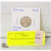 Image 1 : CANADA SILVER TEN CENT 1917
