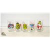 Image 1 : 1989 GHOSTBUSTERS DRINK GLASSES- LOT OF 5
