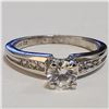 Image 1 : JP1106-928 SILVER CZ RING