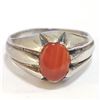 Image 1 : JP1106-947 SILVER RED AGATE RING