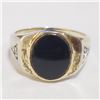 Image 1 : JP1106-917 SILVER BLACK ONYX RING