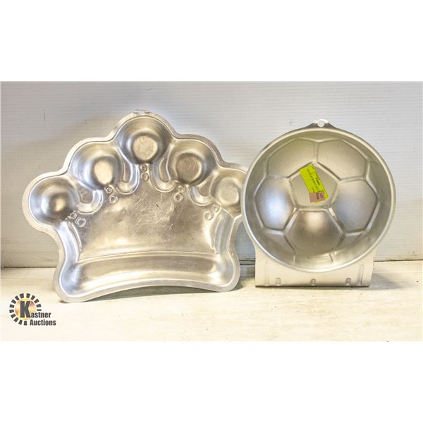 SOCCER & CROWN CAKE PANS