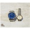 Image 1 : LOT OF 2 WATCHES 1 MEN'S 1 WOMENS