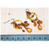 Image 1 : AMBER TONE CHANDELIER EARRINGS