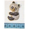Image 1 : RHINESTONE PANDA BROOCH
