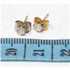 Image 1 : DIAMOND STUD EARRINGS WITH GOLD MOUNT